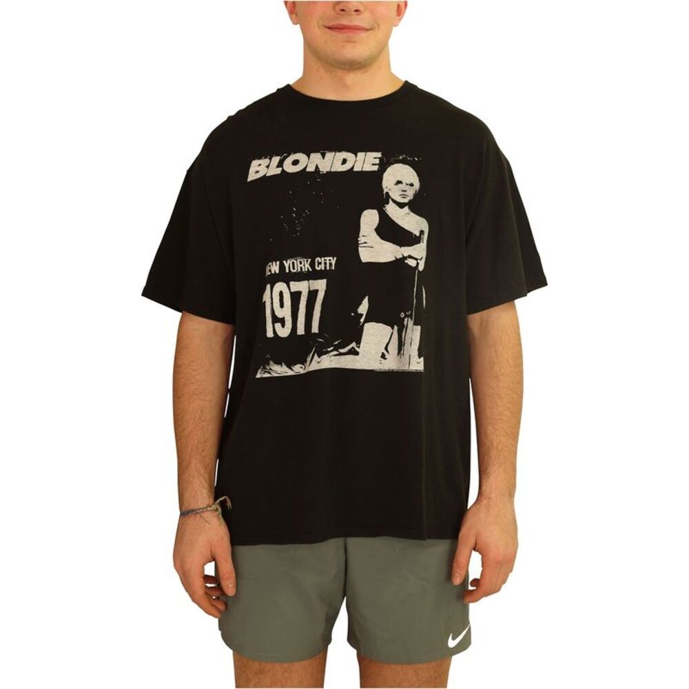 Junk Food Mens Blondie Graphic T-Shirt, Black, S, DM
